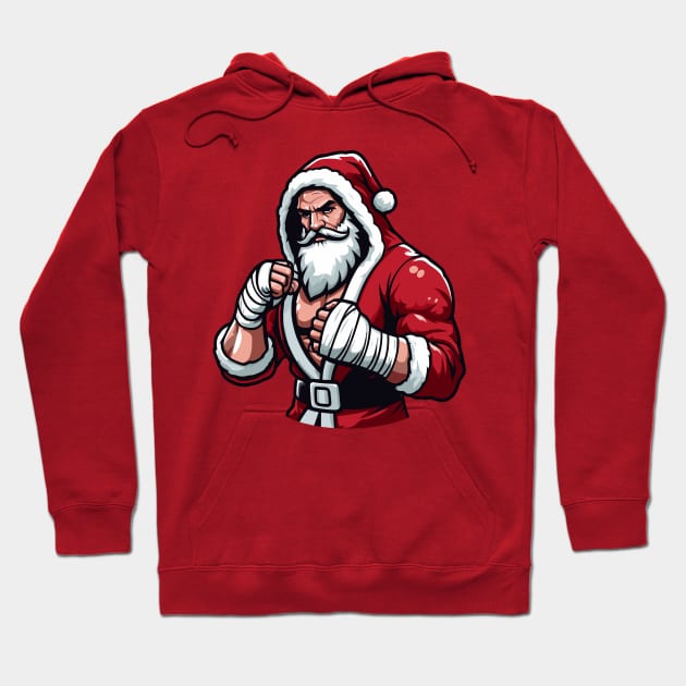 Santa "Fighter" Claus Hoodie by pentaShop